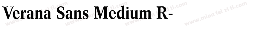 Verana Sans Medium R字体转换